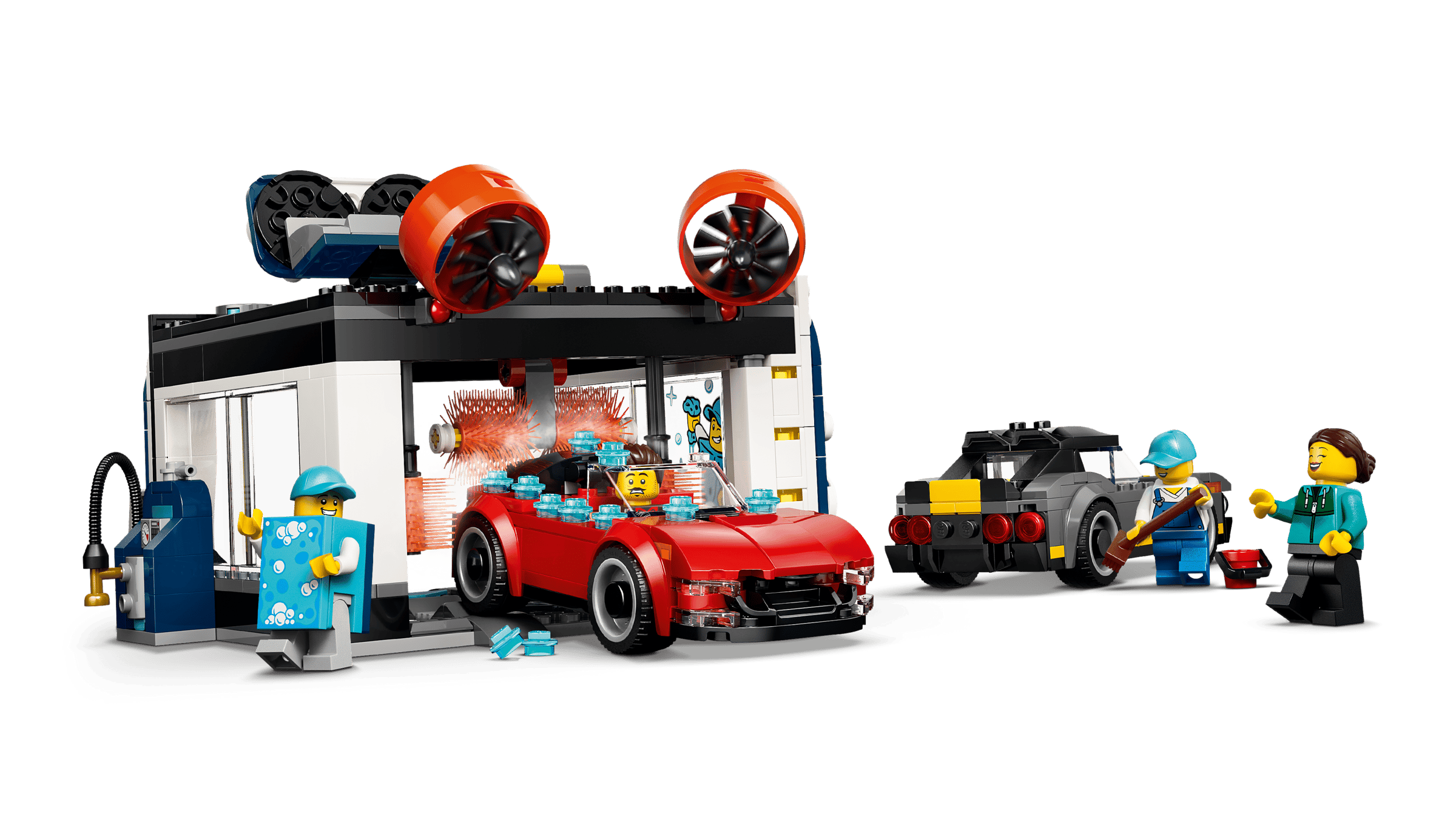 LEGO City Drive-Through Car Wash 60497 detail view