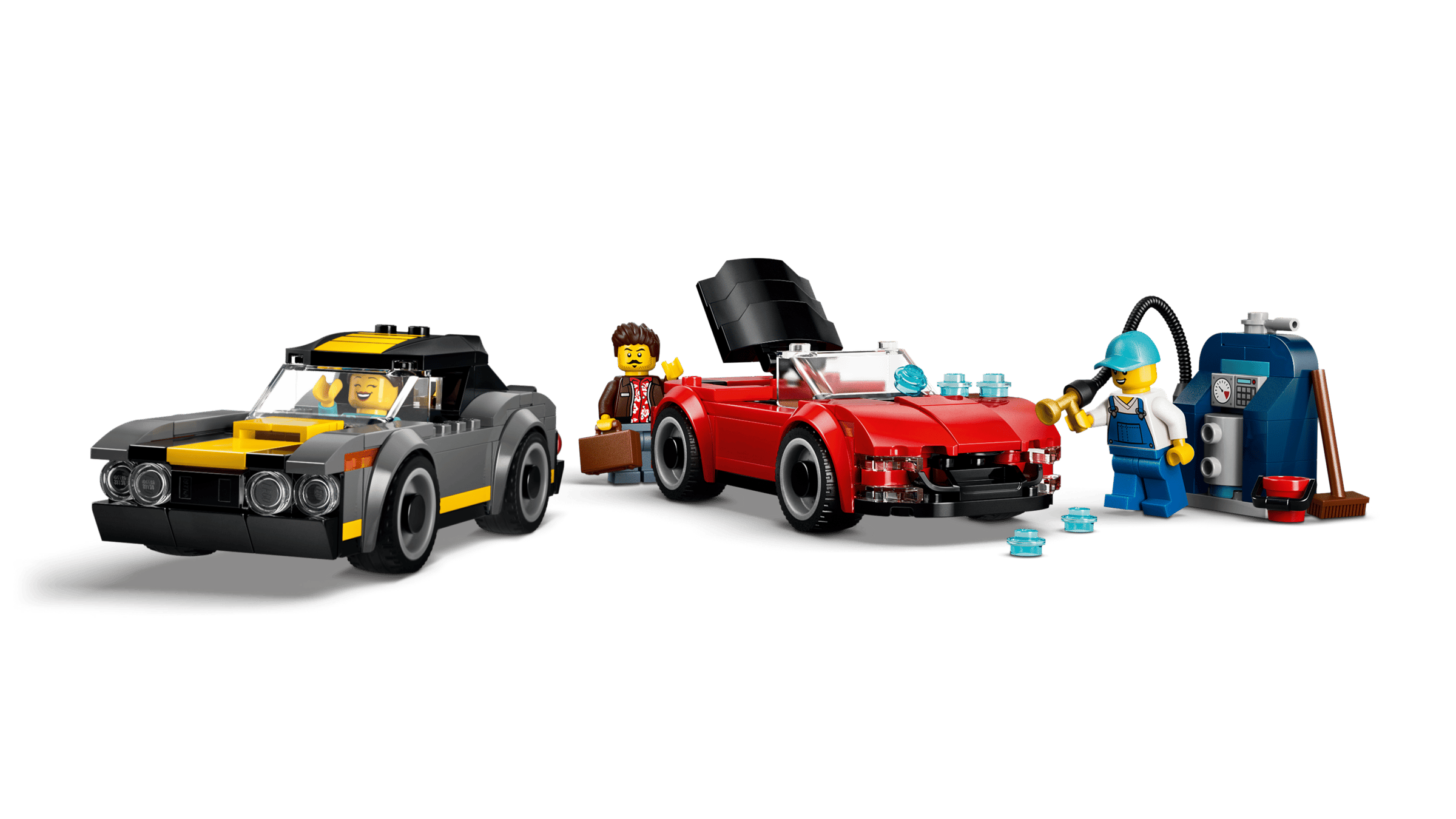 LEGO City Drive-Through Car Wash 60497 detail view