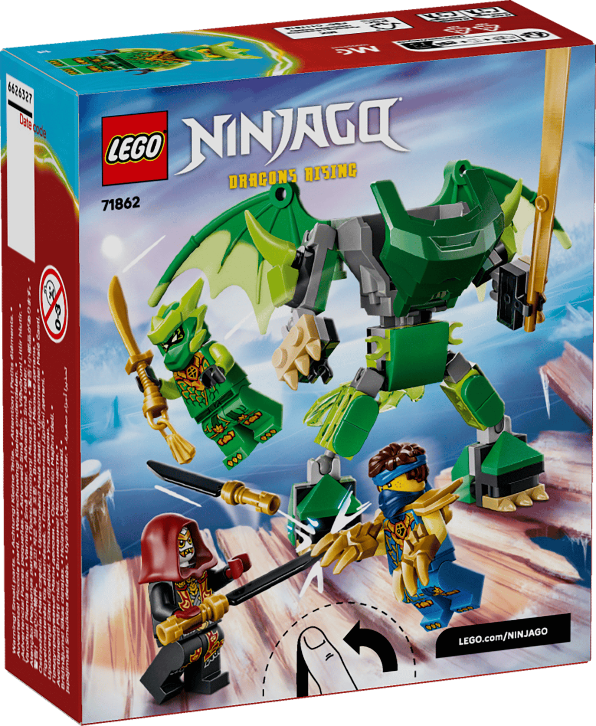 LEGO Ninjago Lloyd's Dragon Mech Battle Pack 71862 box