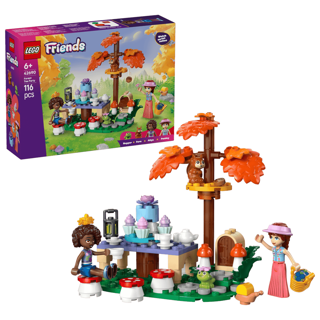 LEGO Friends Forest Tea Party 42690 box and model