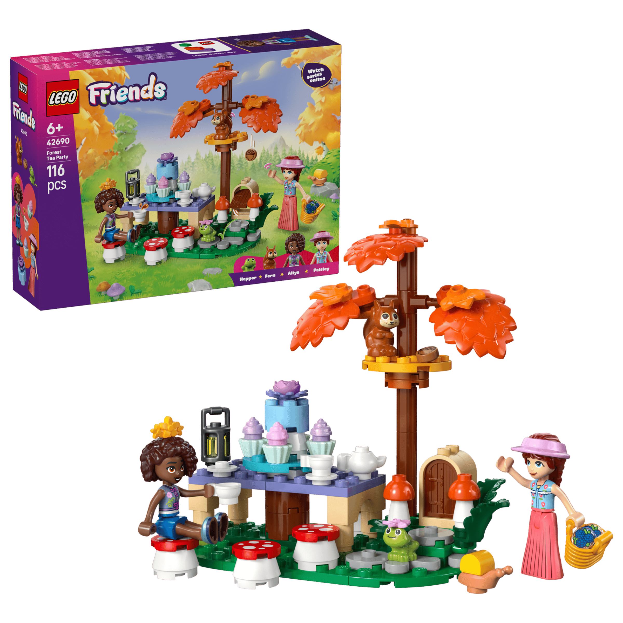 LEGO Friends Forest Tea Party 42690 box and model