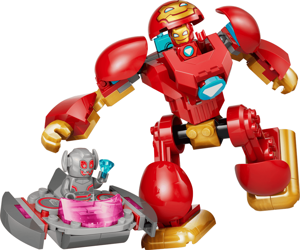 LEGO Marvel Ultron vs. Iron Man built model