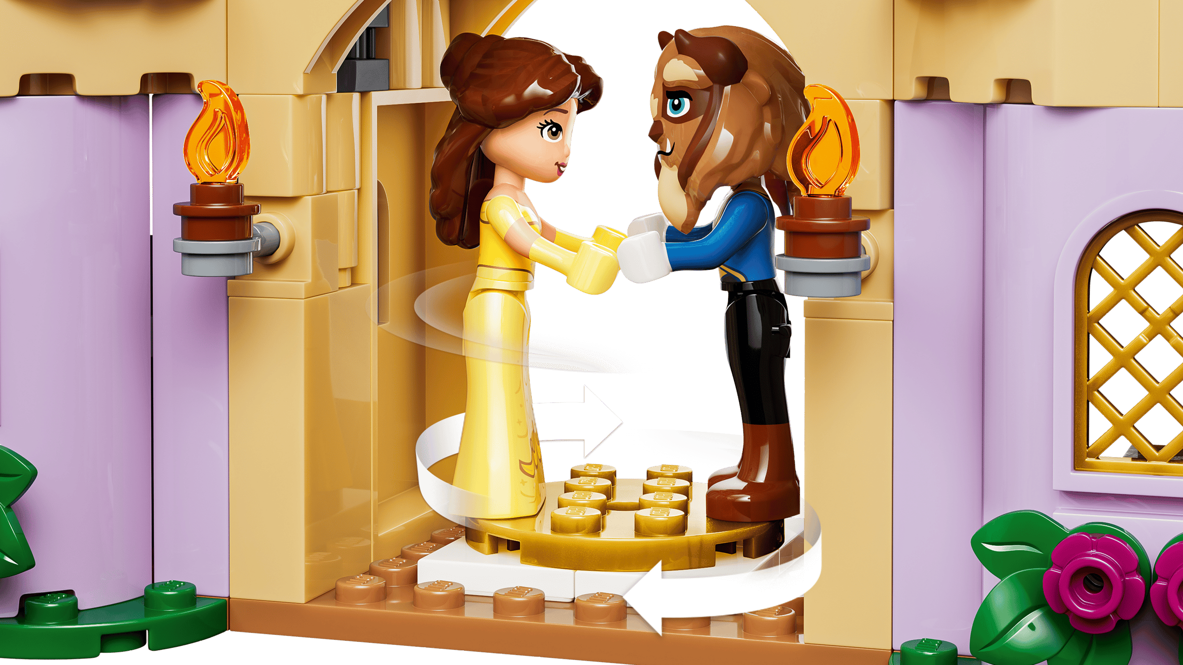 LEGO Disney Belle & the Beast's Enchanted Castle 43289 detail view