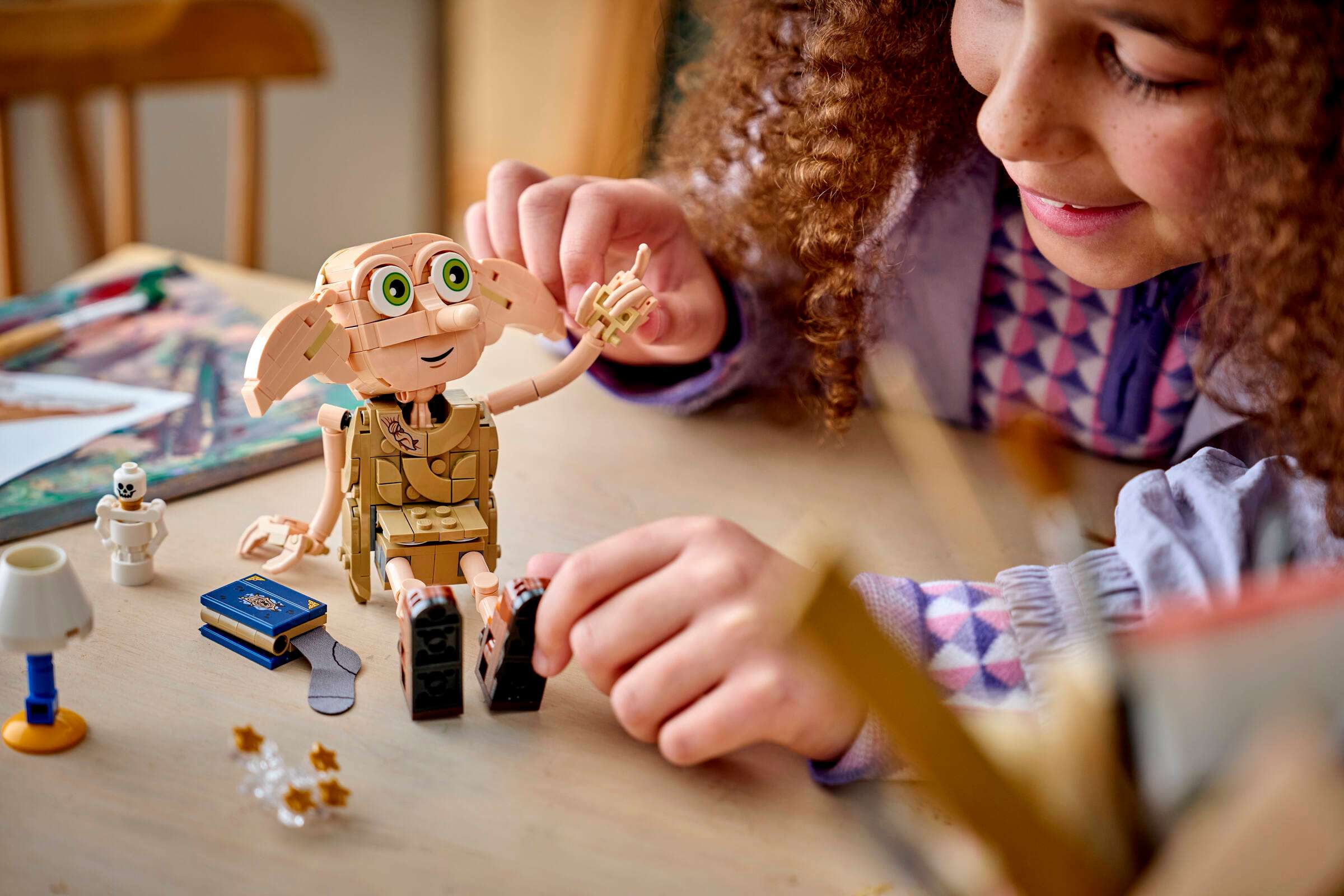 LEGO Harry Potter Dobby the Free Elf 76469 play scene