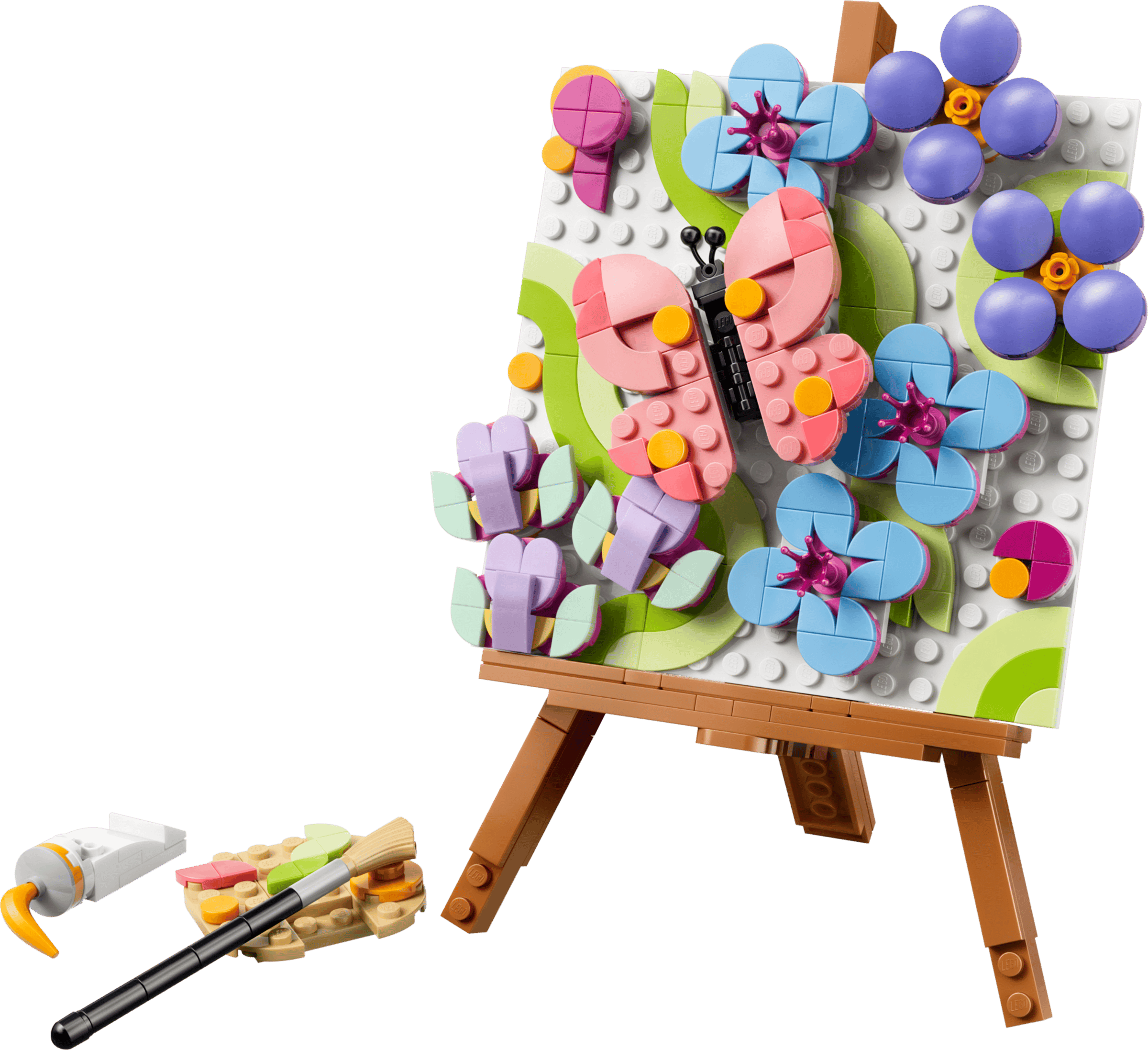 LEGO Creator 3-in-1 Floral Art Decor Painting 31390 built model