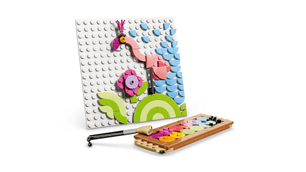 LEGO Creator 3-in-1 Floral Art Decor Painting 31390 detail view