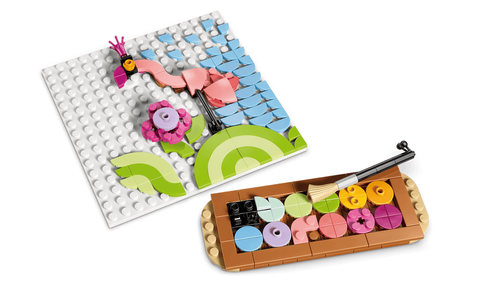LEGO Creator 3-in-1 Floral Art Decor Painting 31390 detail view