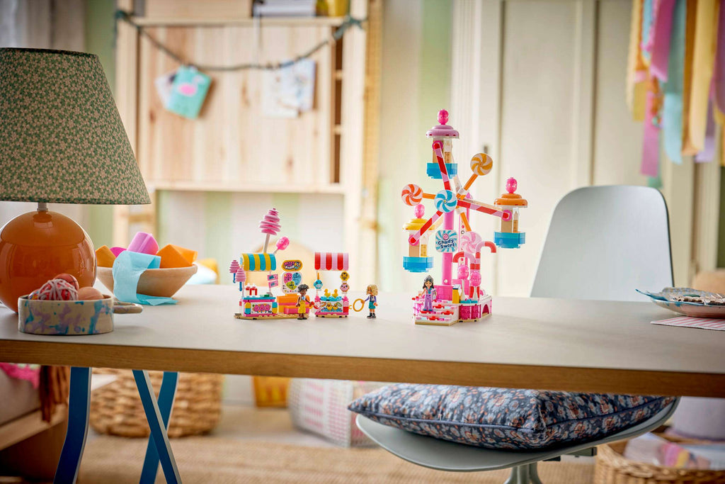LEGO Friends Candy & Cupcake Ferris Wheel 42700 on display