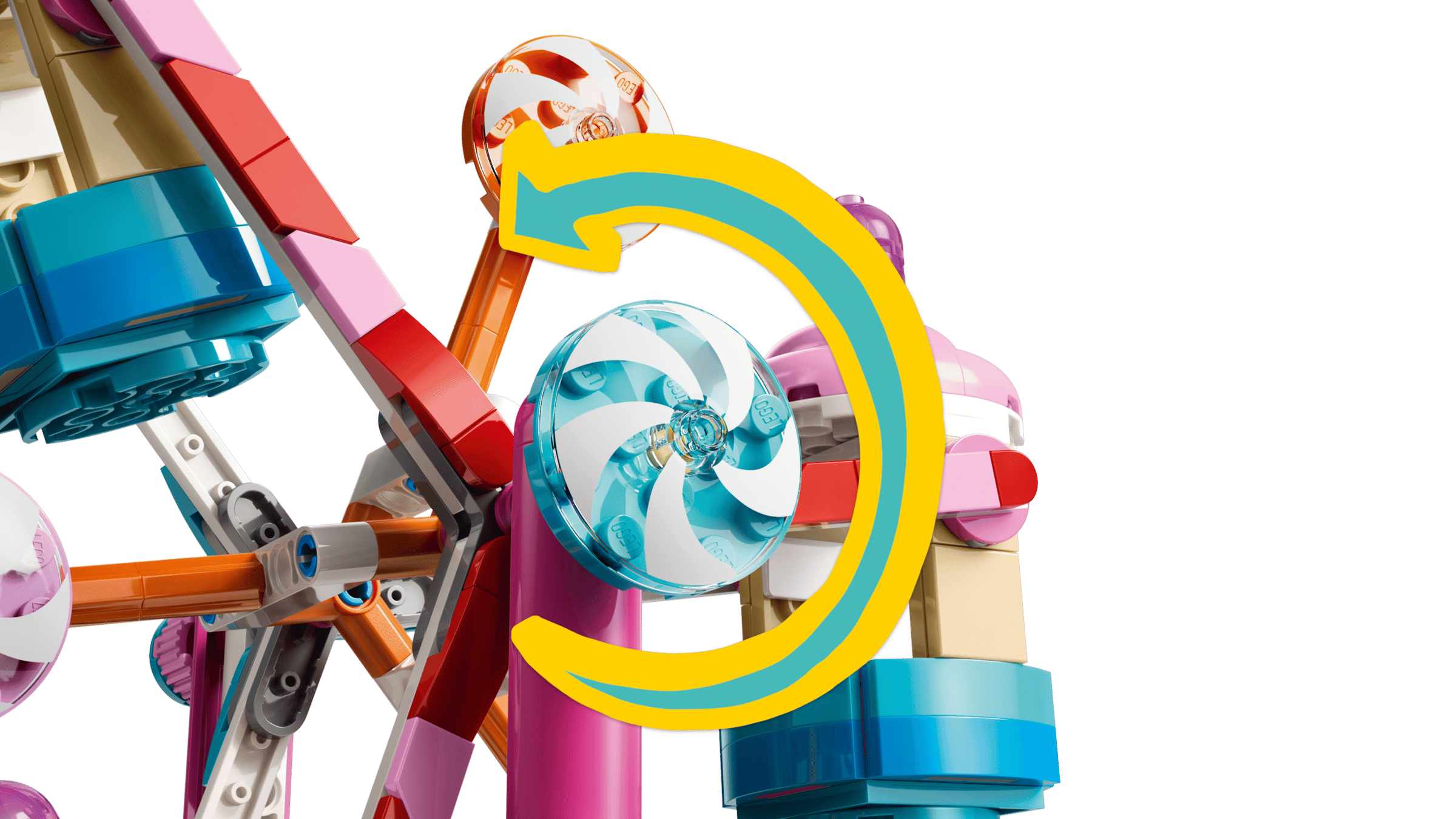 LEGO Friends Candy & Cupcake Ferris Wheel 42700 detail view
