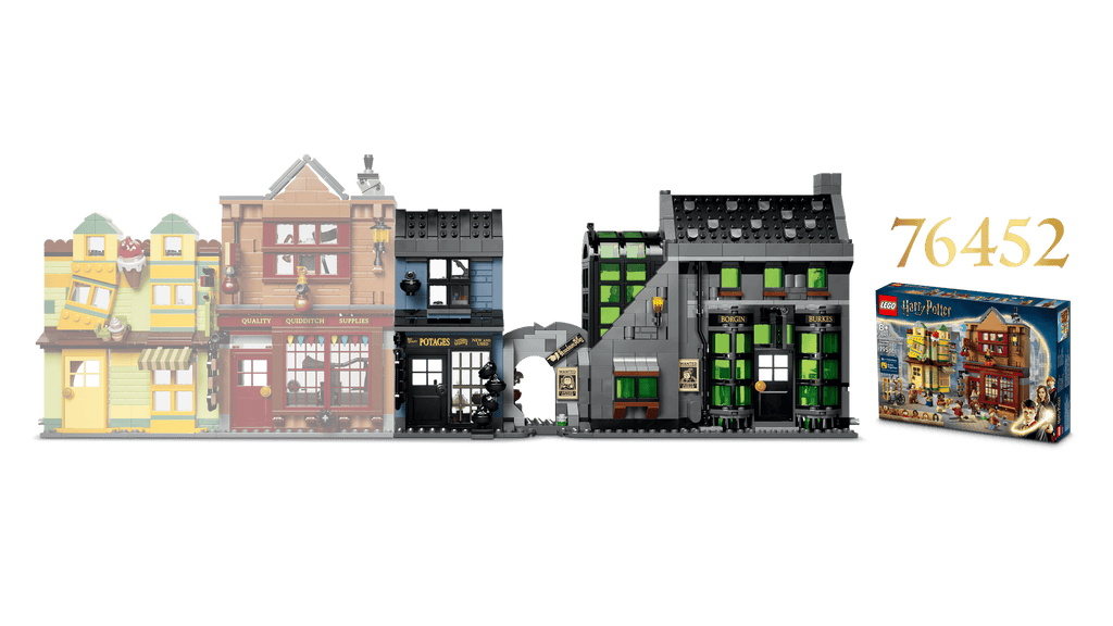 LEGO Harry Potter Knockturn Alley Wizarding Shops 76471 detail view