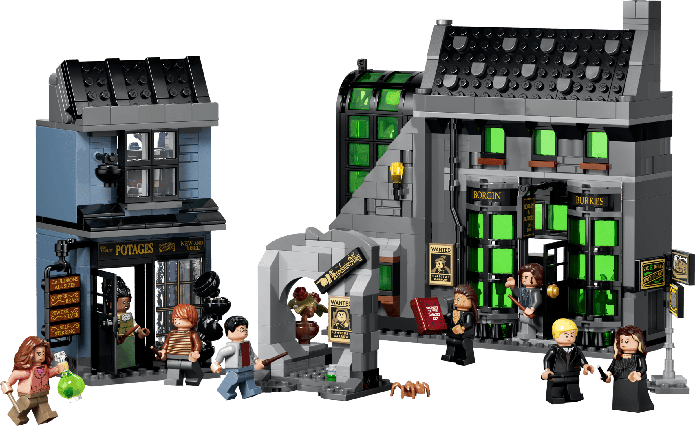 LEGO Harry Potter Knockturn Alley Wizarding Shops 76471 built model