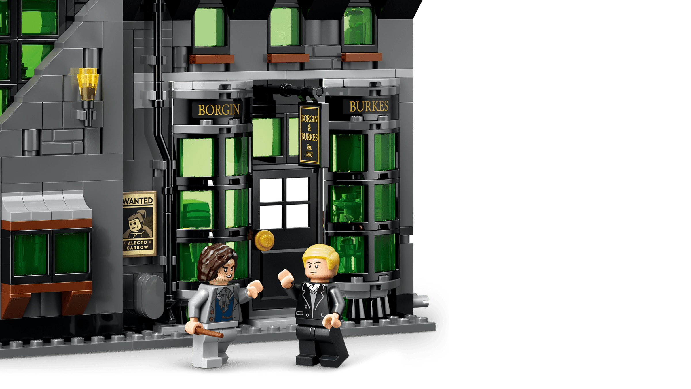 LEGO Harry Potter Knockturn Alley Wizarding Shops 76471 detail view