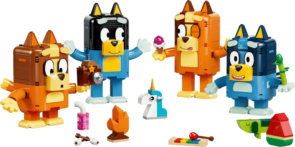 LEGO Bluey Brick-Built Bluey Family built model