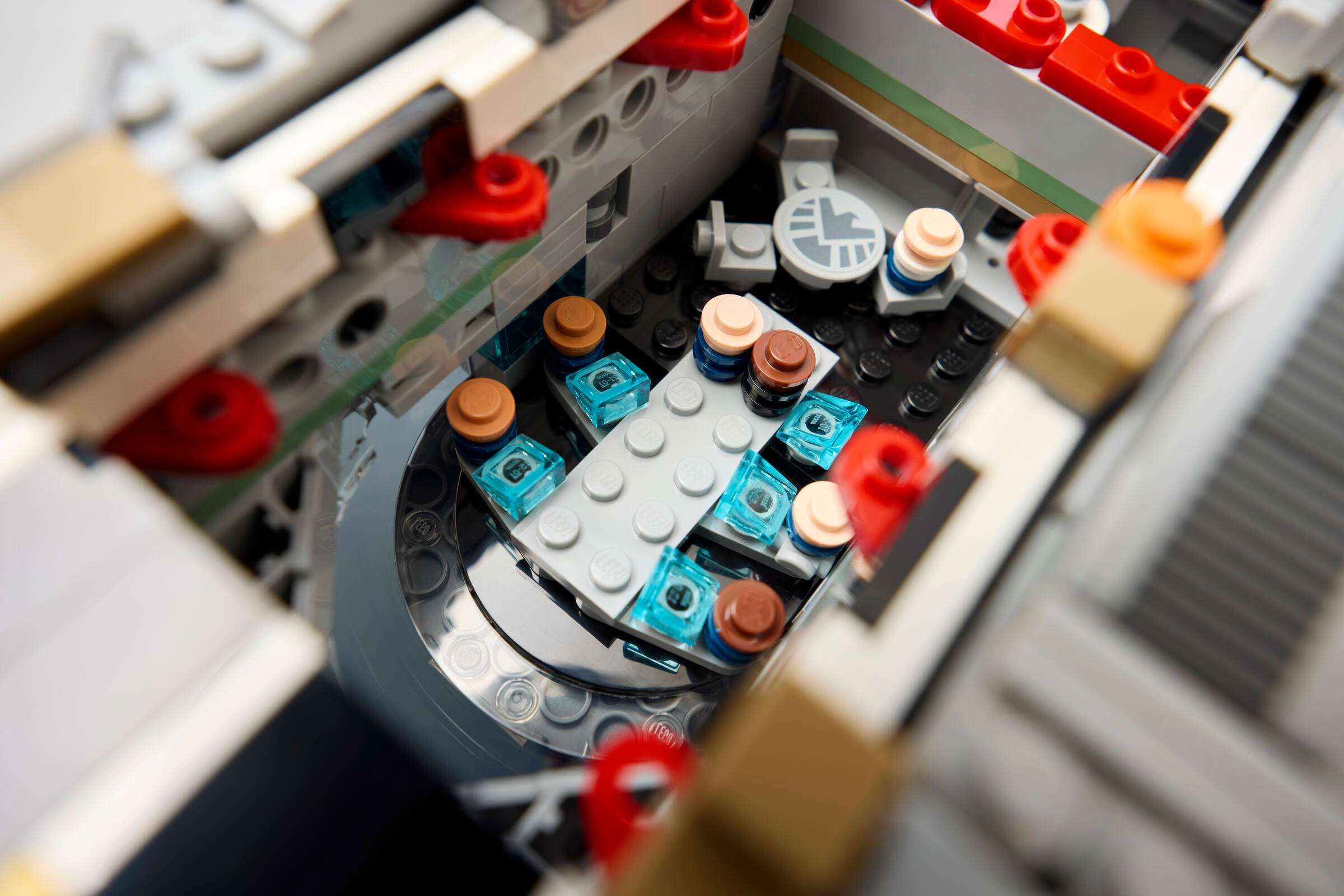 LEGO Marvel S.H.I.E.L.D. Helicarrier 76354 being built