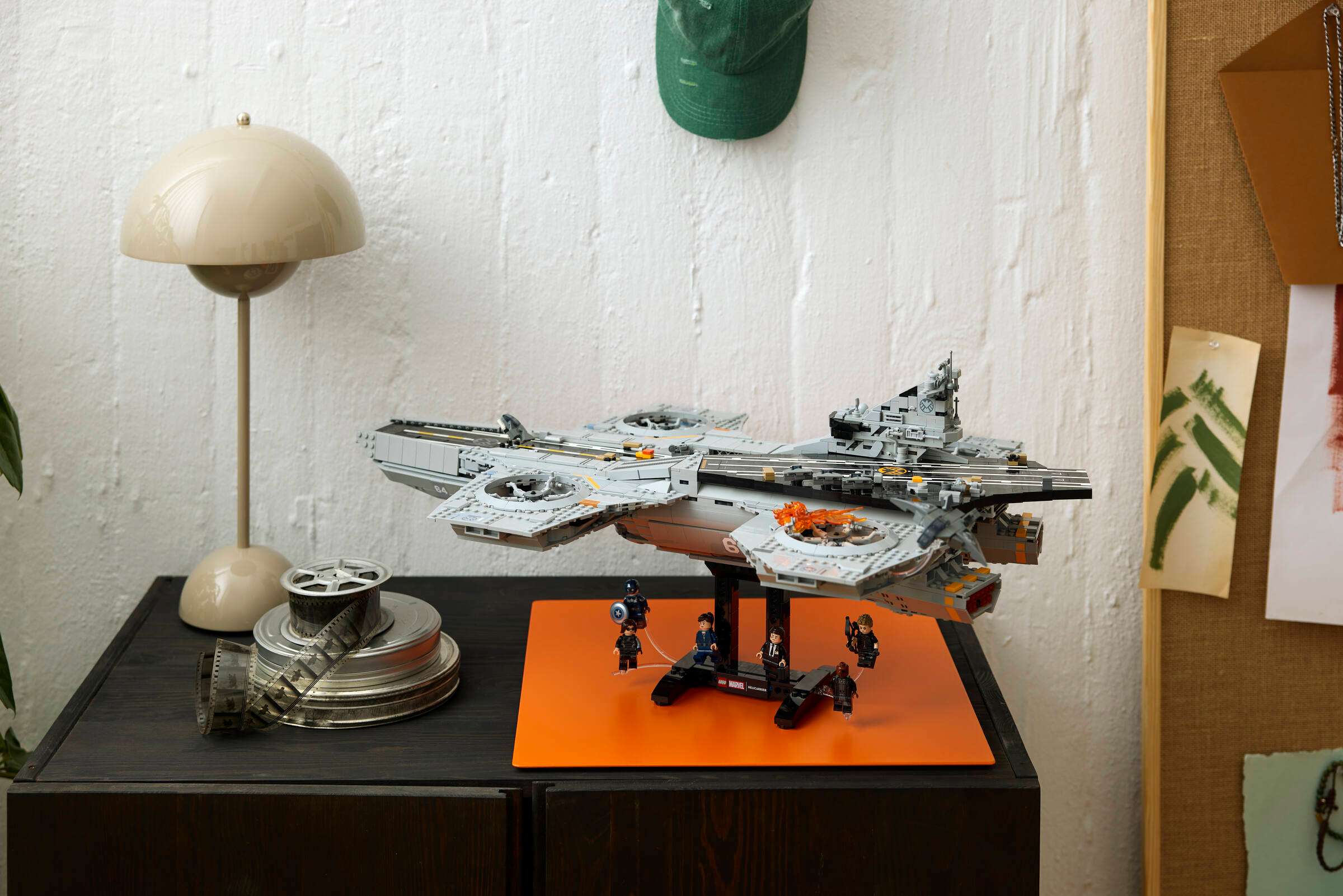 LEGO Marvel S.H.I.E.L.D. Helicarrier 76354 on display