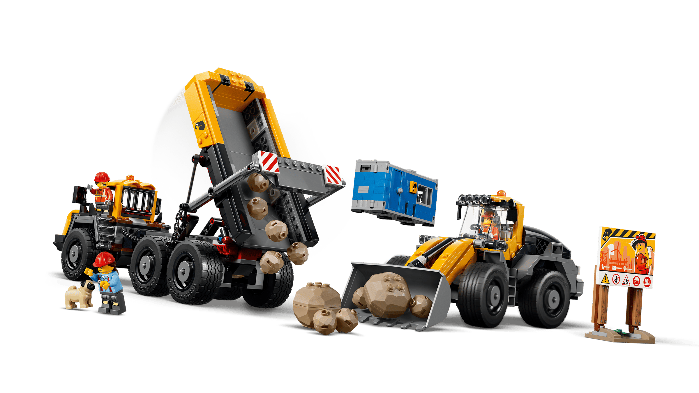 LEGO City Dump Truck & Front End Loader 60494 detail view