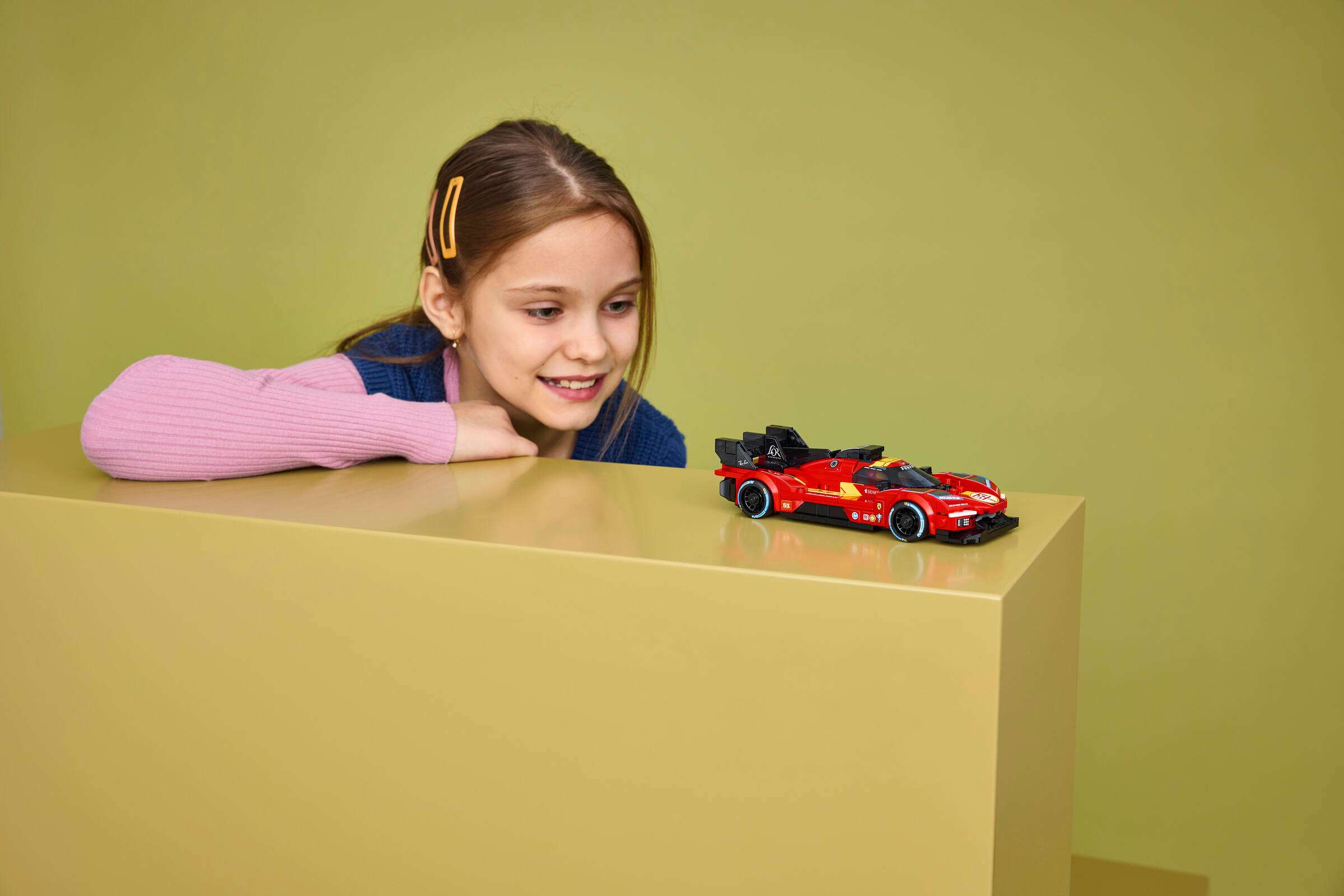LEGO Speed Champions Ferrari 499P 77261 on display