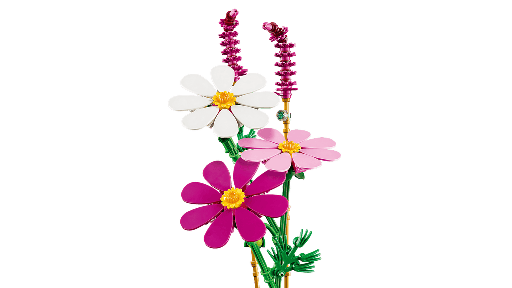 LEGO Botanicals Cosmos Flowers detail view