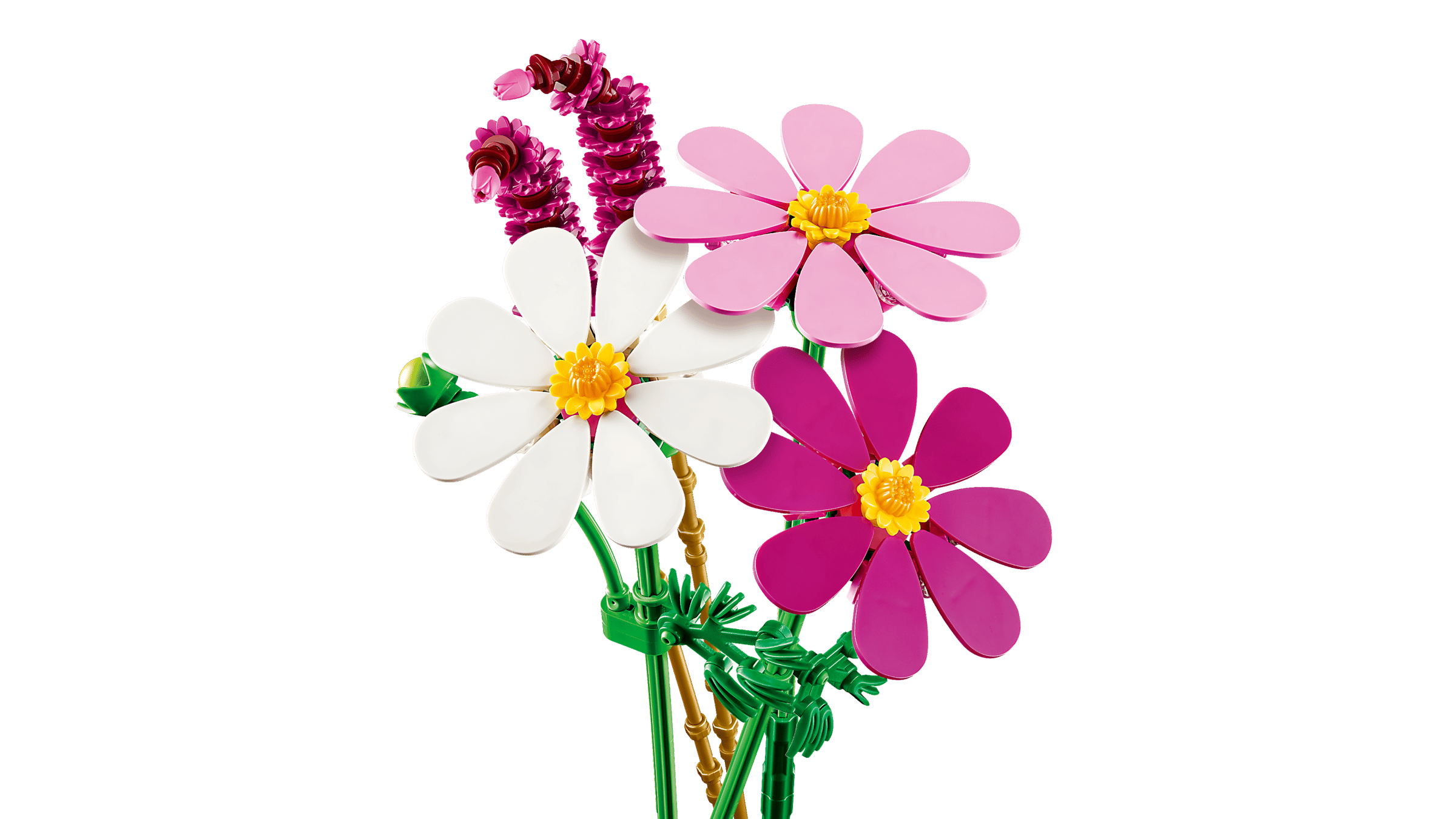LEGO Botanicals Cosmos Flowers detail view