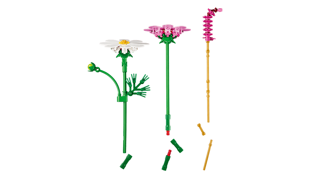 LEGO Botanicals Cosmos Flowers detail view