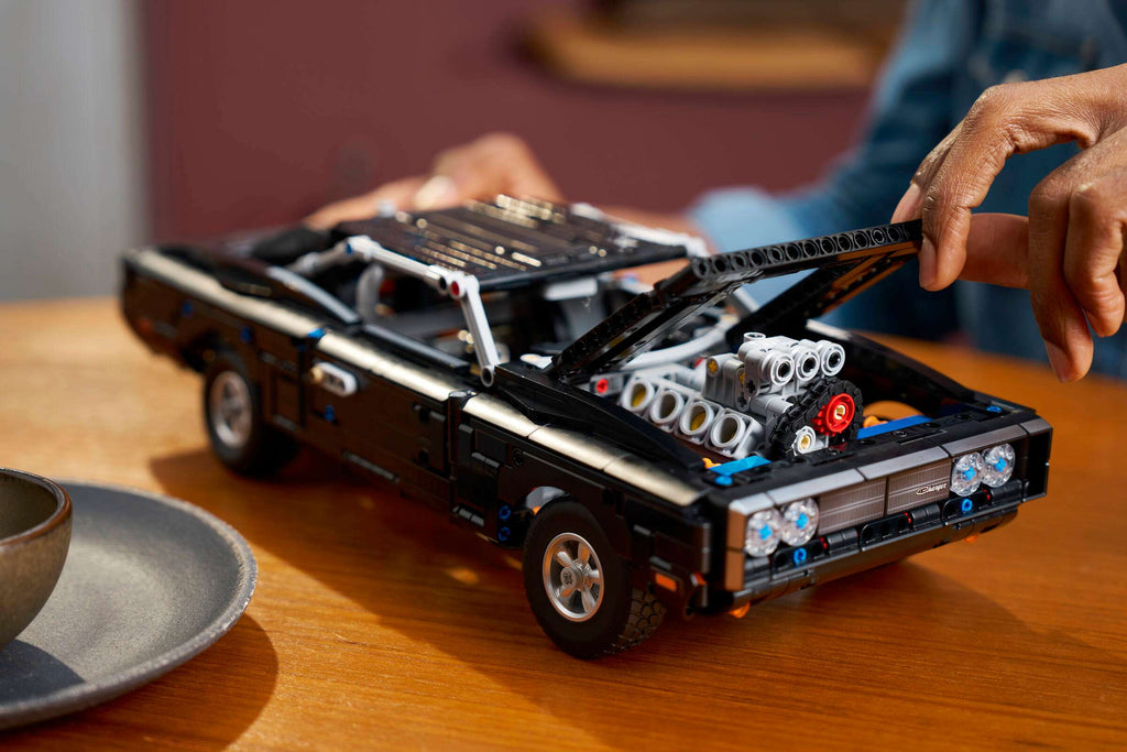 LEGO Technic Fast and Furious Dodge Charger R/T Car 42231 being built