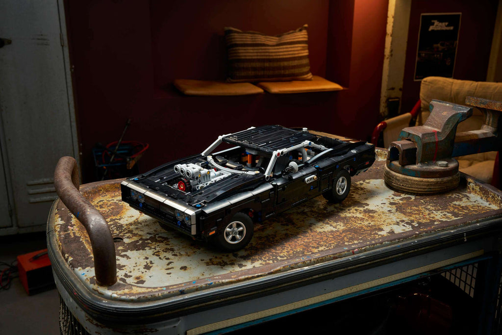 LEGO Technic Fast and Furious Dodge Charger R/T Car 42231 on display