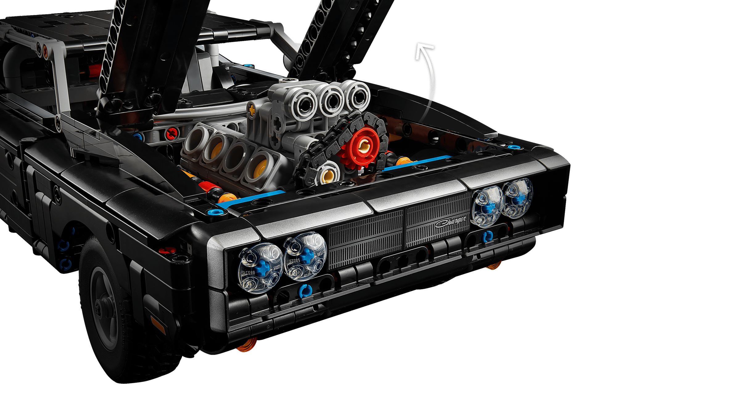 LEGO Technic Fast and Furious Dodge Charger R/T Car 42231 detail view