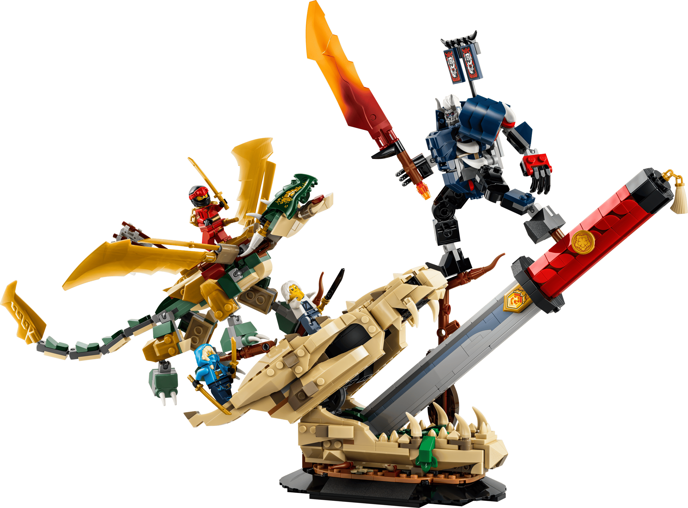 LEGO Ninjago Battle at the Dragon's Blade 71871 built model