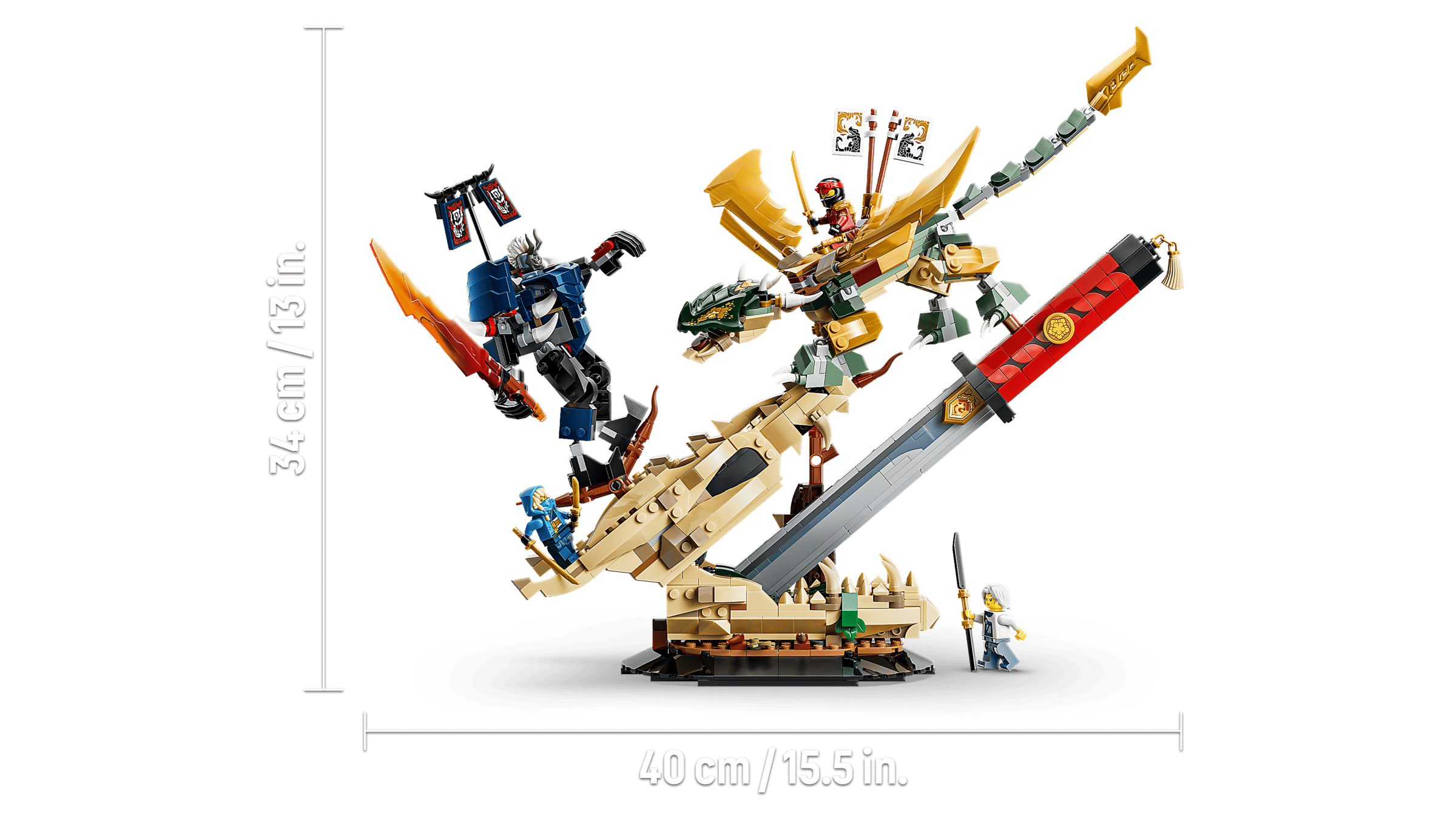 LEGO Ninjago Battle at the Dragon's Blade 71871 detail view