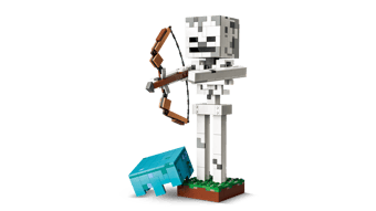 LEGO Minecraft Skeleton with axolotl
