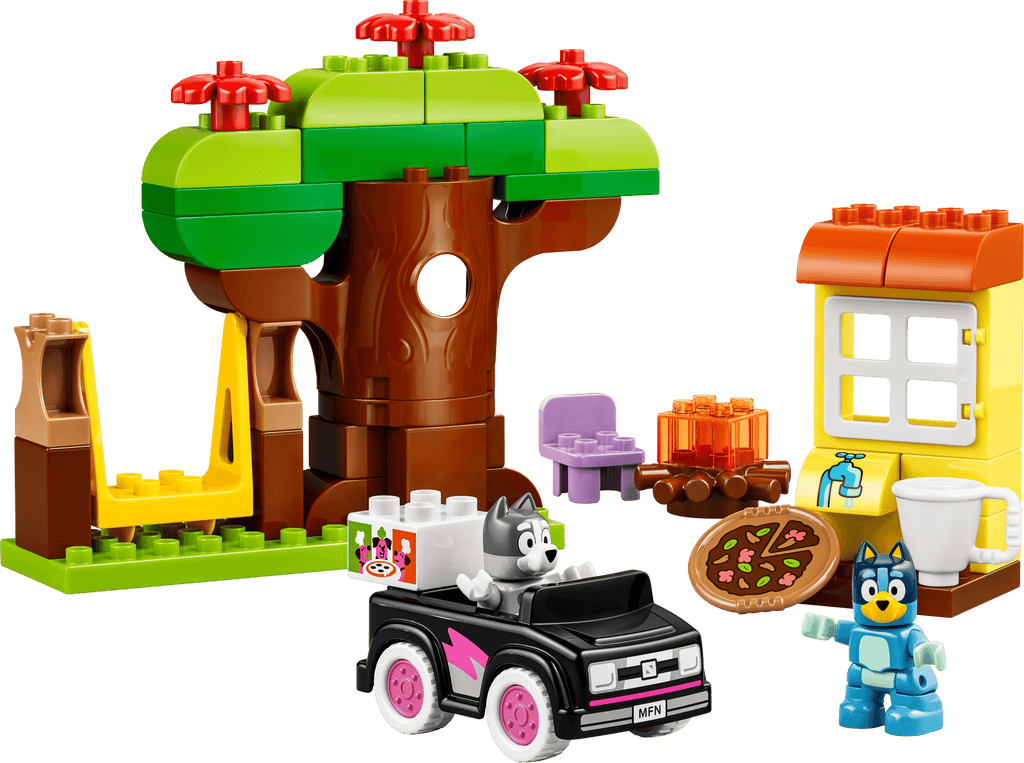LEGO DUPLO Pizza Girls with Muffin and Bluey built model