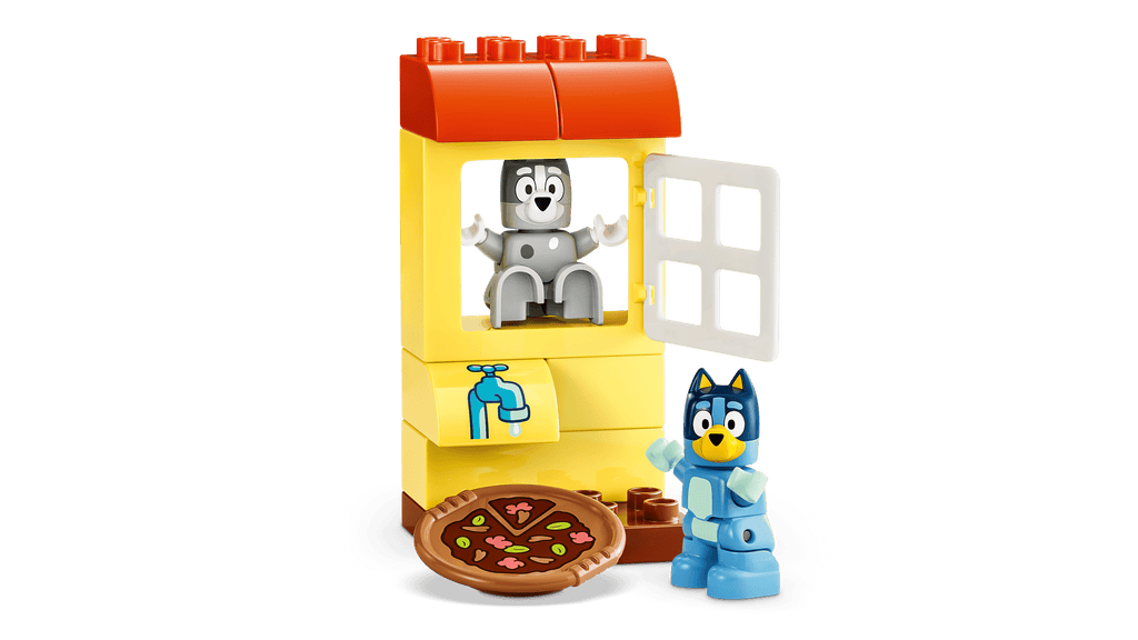 LEGO DUPLO Pizza Girls with Muffin and Bluey detail view