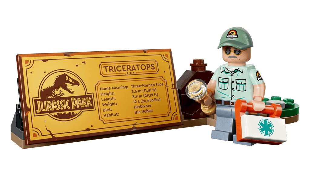 LEGO Jurassic World Dinosaur Fossils: Triceratops 77985 detail view