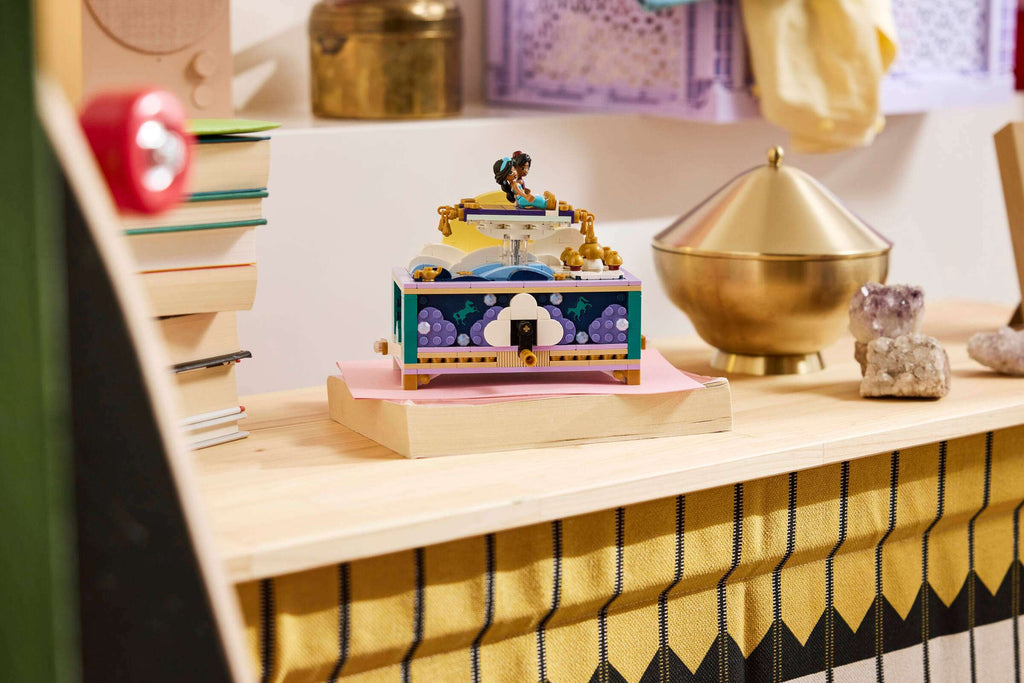 LEGO Disney Jasmine's Jewelry Box 43295 on display