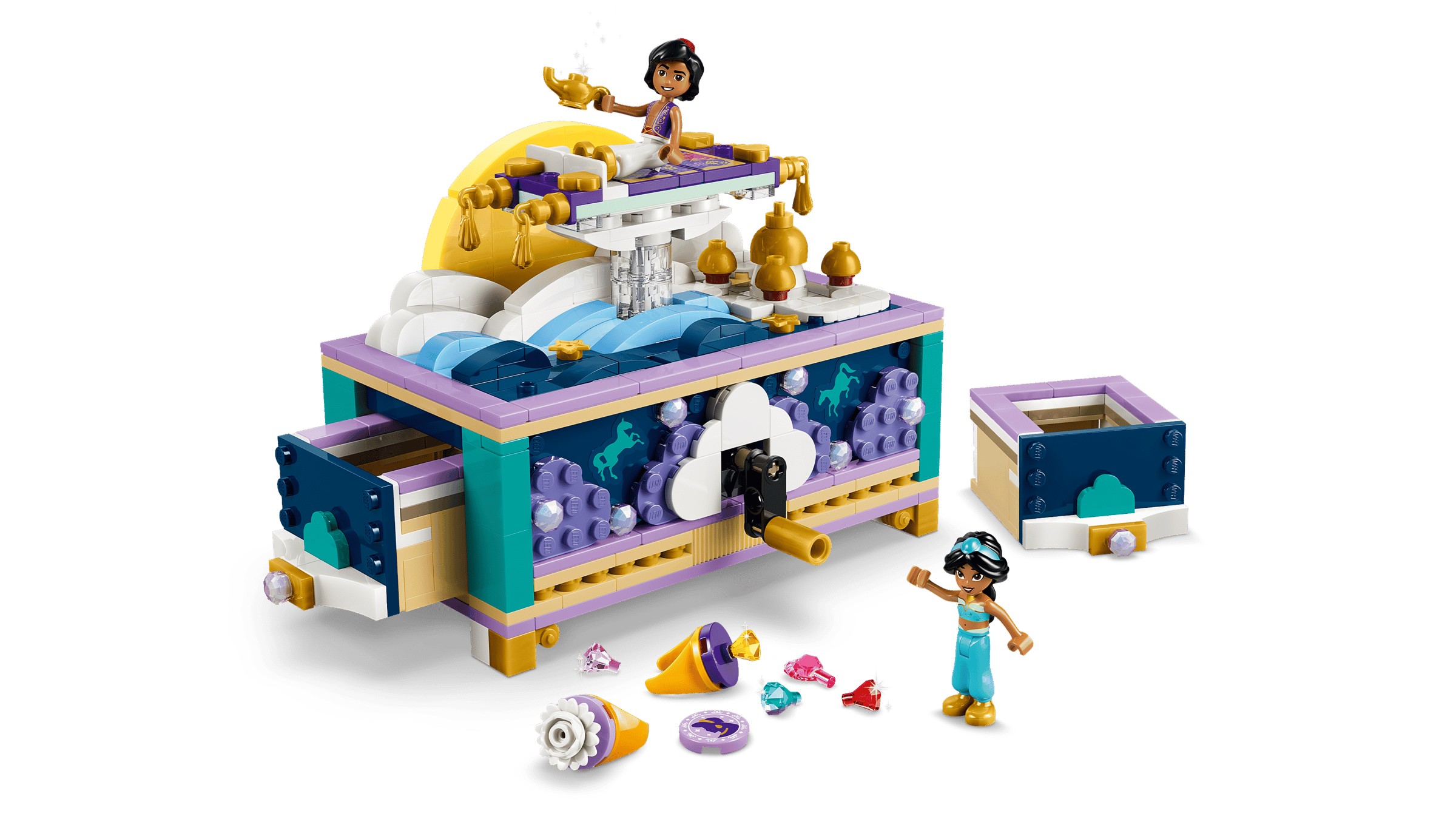 LEGO Disney Jasmine's Jewelry Box 43295 detail view