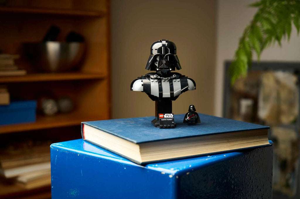 LEGO Star Wars Darth Vader Bust 75439 on display