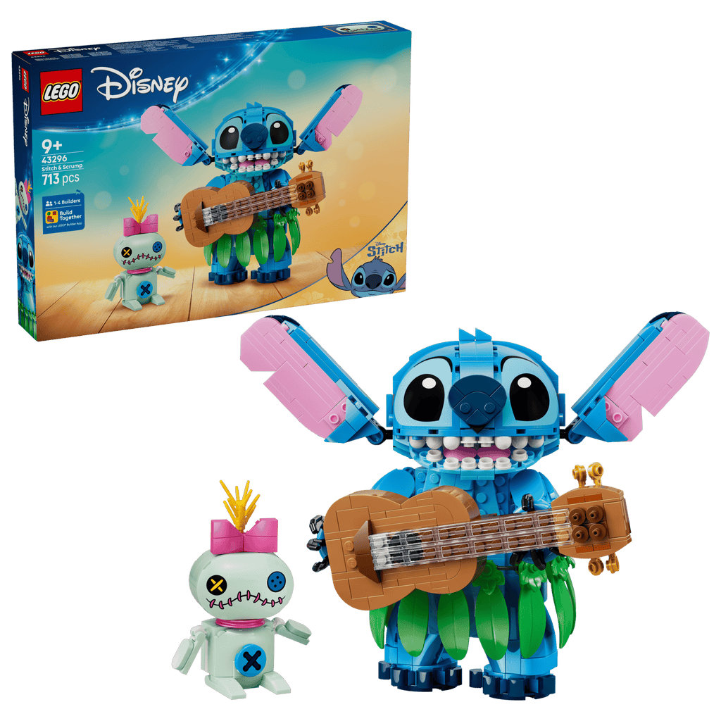 LEGO Disney Stitch & Scrump 43296 box and model