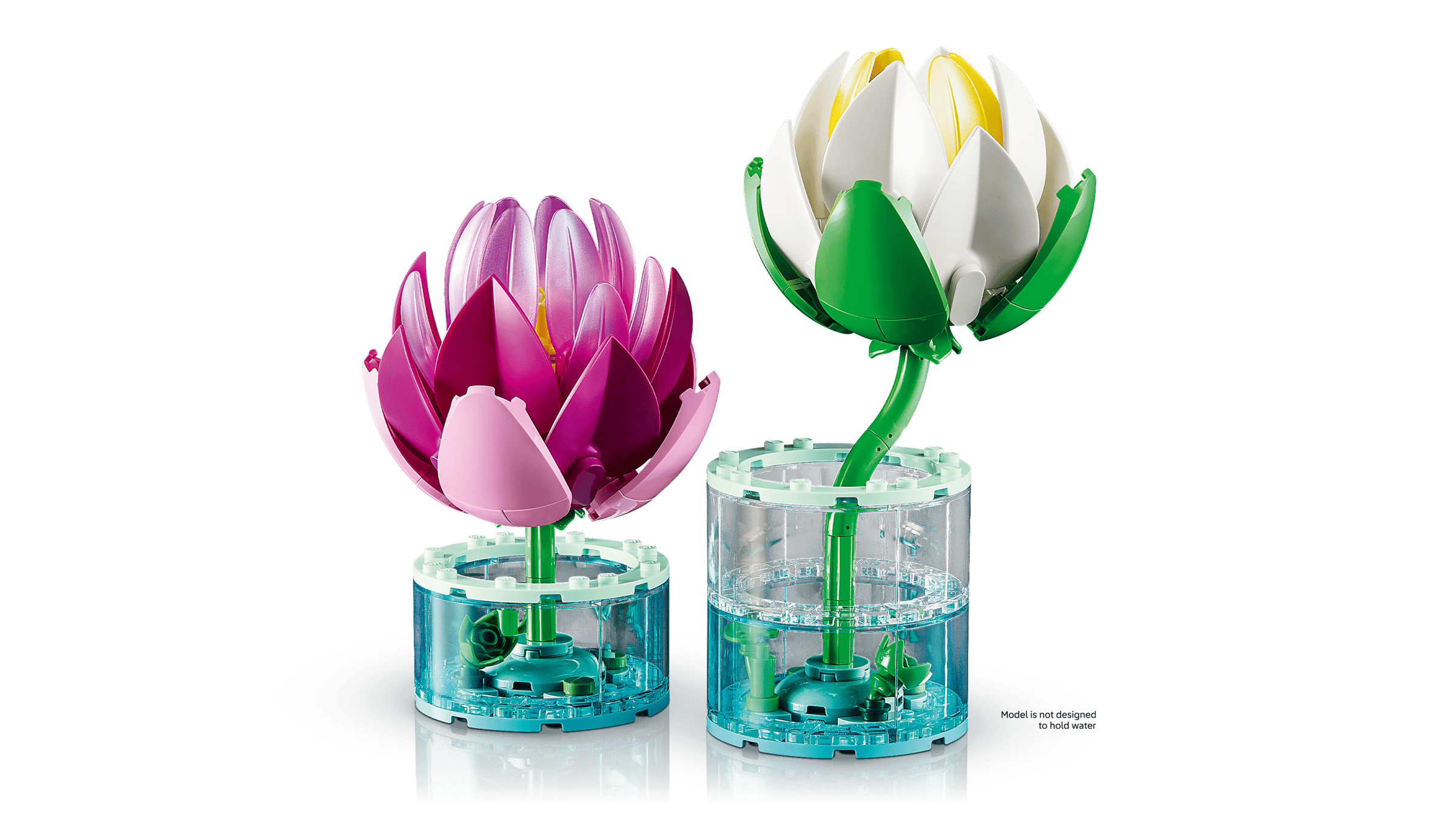 LEGO Botanicals Water Lilies detail view