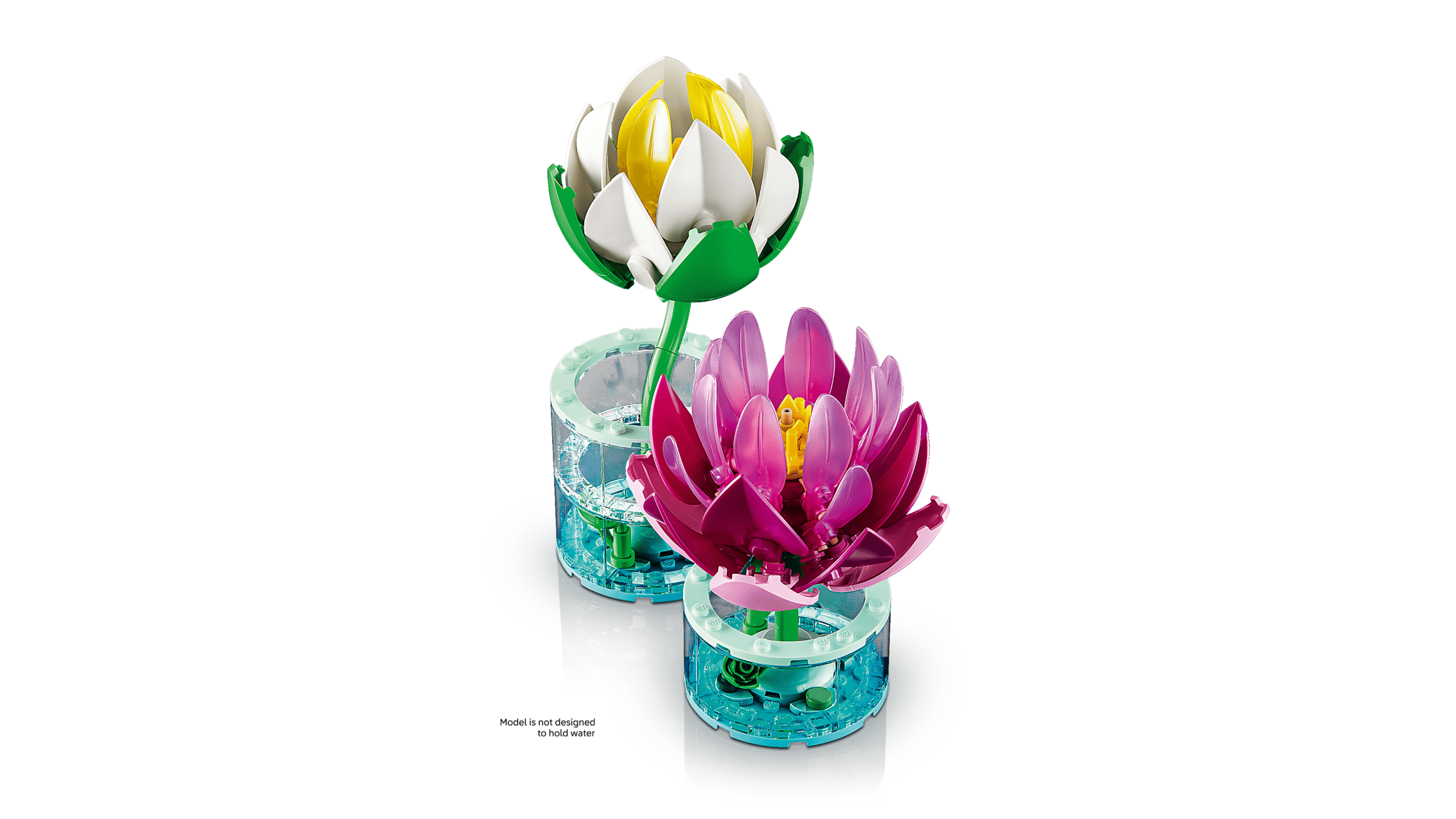 LEGO Botanicals Water Lilies detail view
