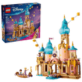 LEGO Disney Rapunzel's Castle 43297 box and model