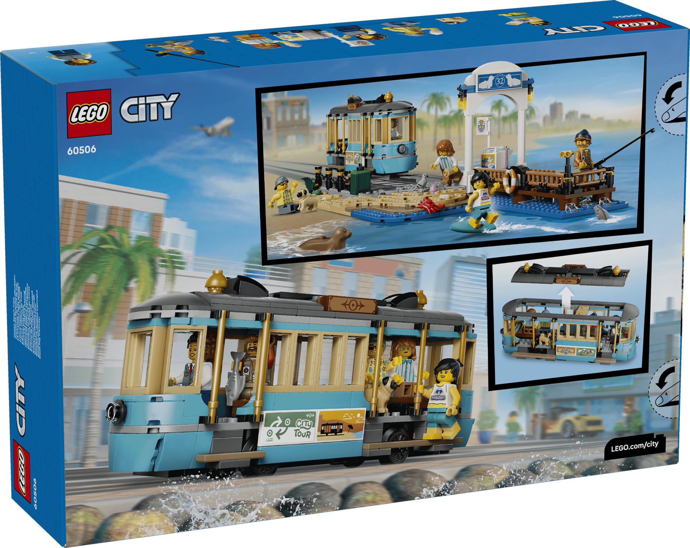 LEGO City Classic Beach Streetcar 60506 box