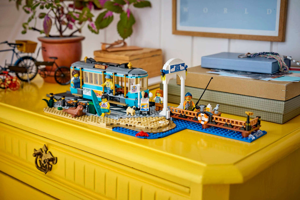 LEGO City Classic Beach Streetcar 60506 on display