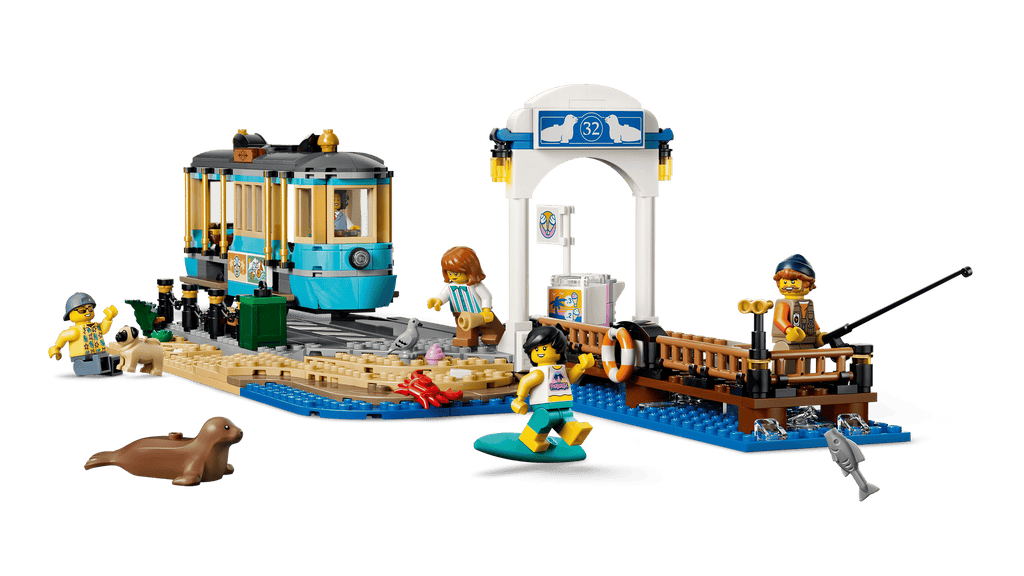 LEGO City Classic Beach Streetcar 60506 detail view