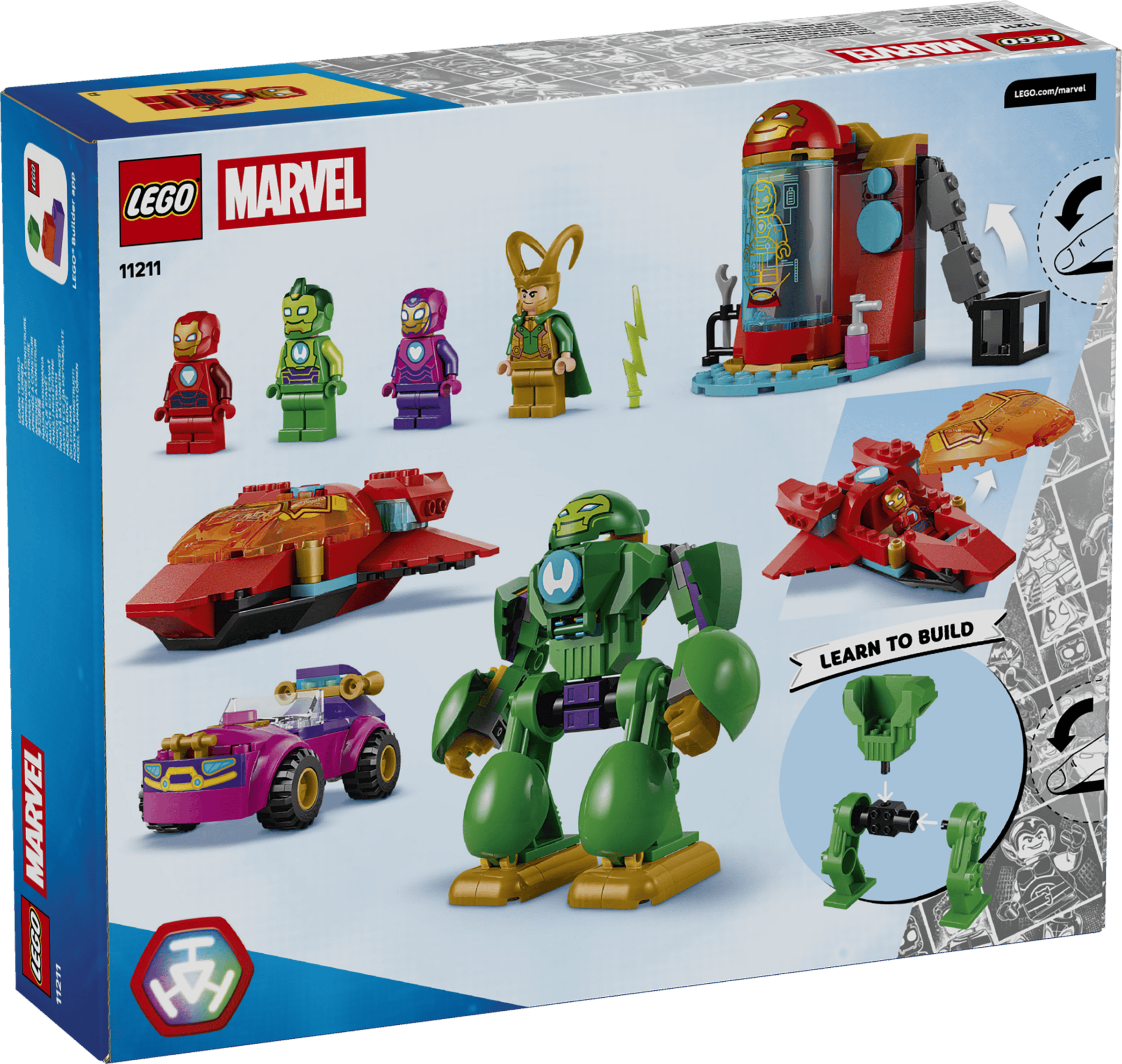 LEGO Marvel Loki vs. Team Iron Man box