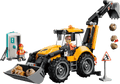 LEGO City Yellow Backhoe Loader 60480 built model