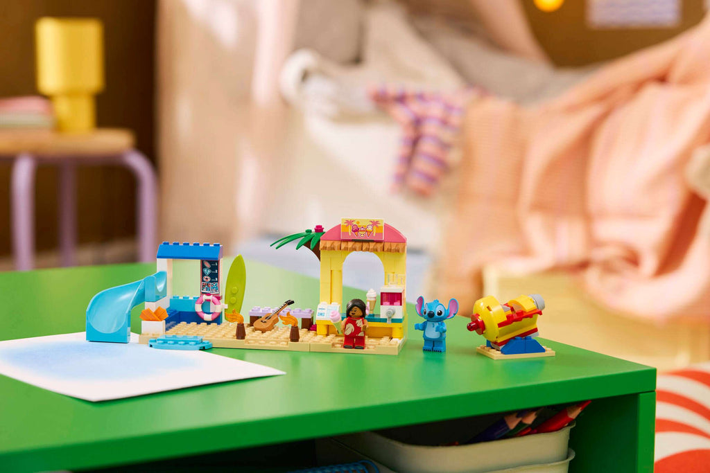 LEGO Disney Beach Fun with Lilo & Stitch 43280 on display