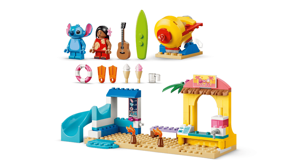 LEGO Disney Beach Fun with Lilo & Stitch 43280 detail view