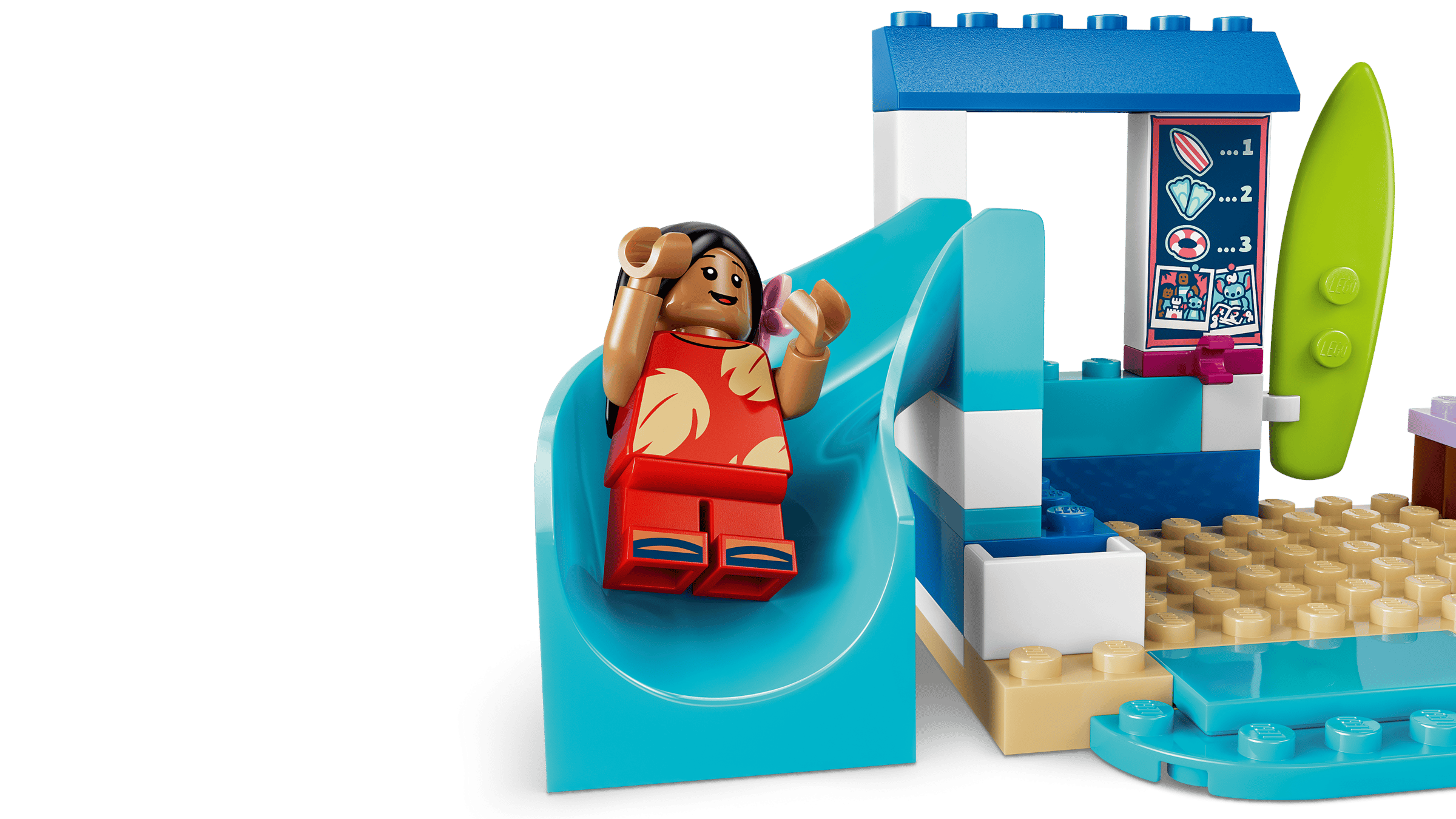 LEGO Disney Beach Fun with Lilo & Stitch 43280 detail view