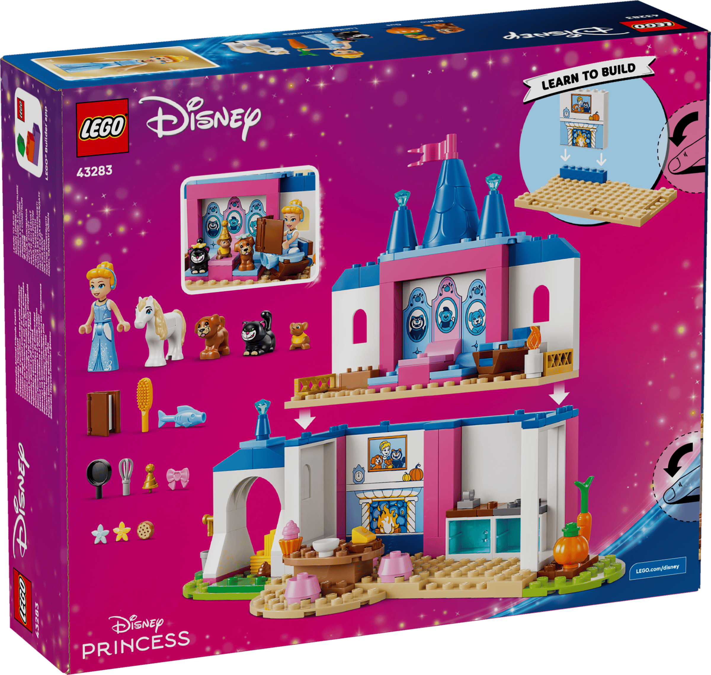 LEGO Disney Cinderella Animal Friends Castle 43283 box