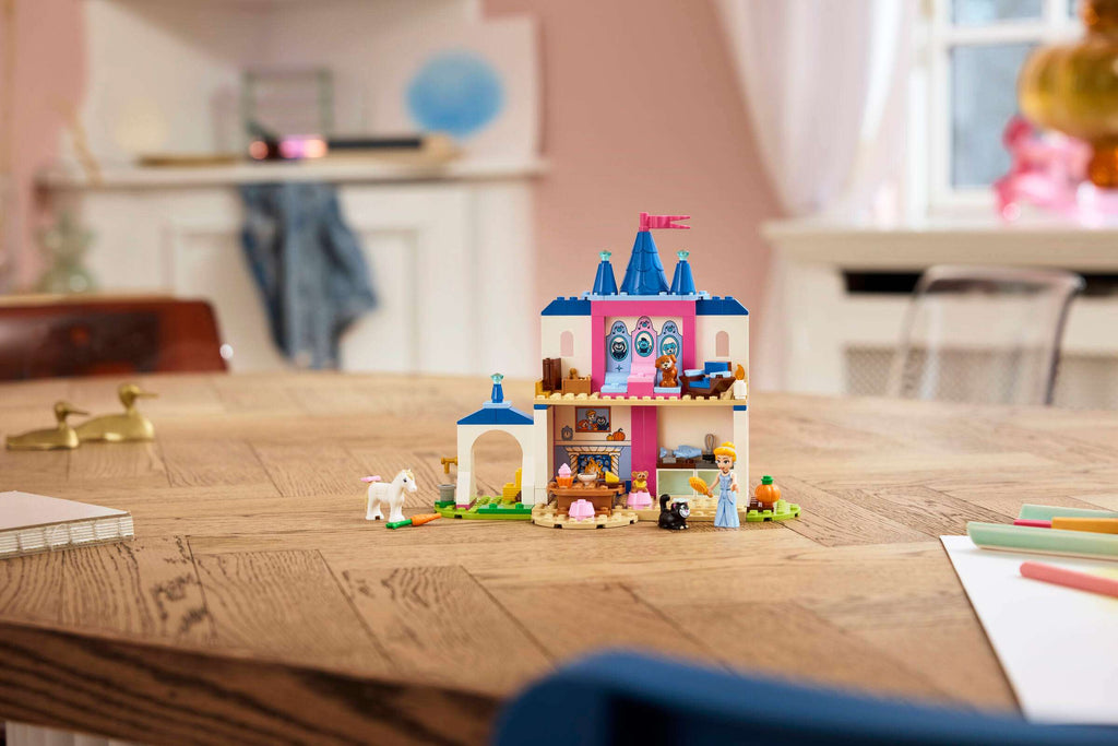 LEGO Disney Cinderella Animal Friends Castle 43283 on display